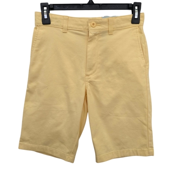 Class Club Boys Modern Fit Yellow Bermuda Straight Shorts 12 Large Pants Cotton - Picture 2 of 5